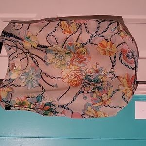 This colorful blouse is so pretty it's short sleeve kind of mesh but you can't